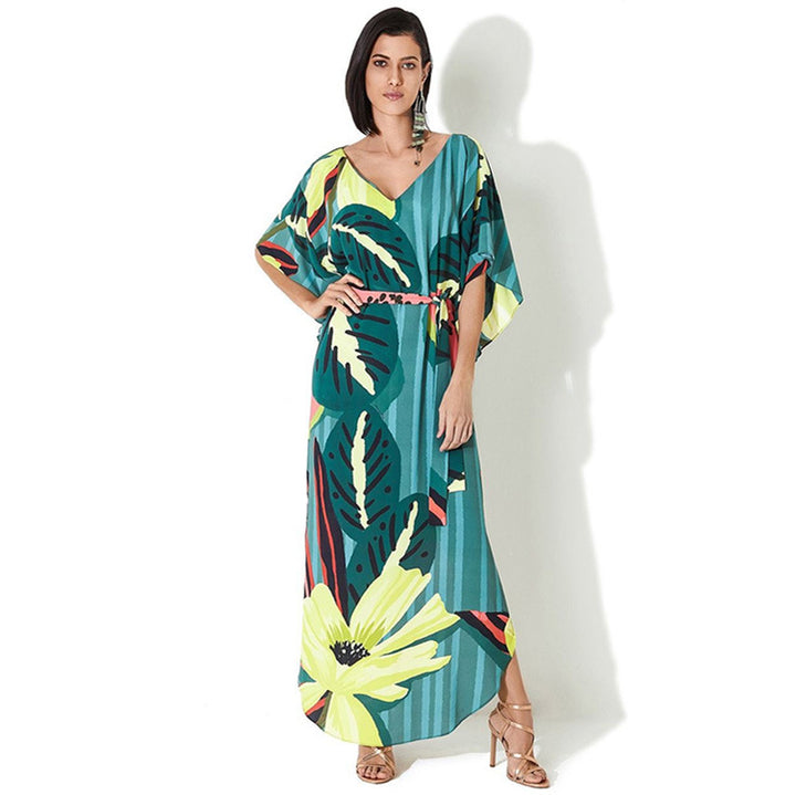 Dame Maxikjole i afslappet Boho-stil med plantebaseret design Stilla