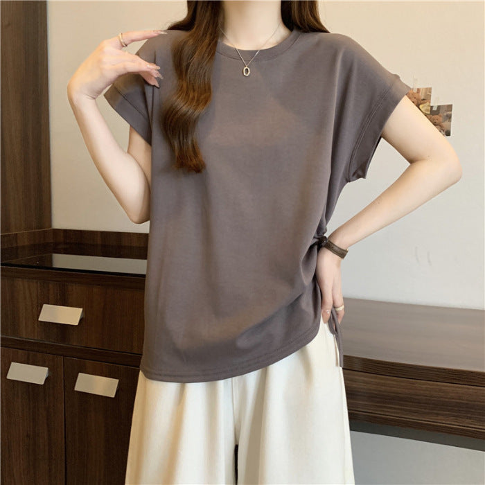 Femme Afslappet Fit Knot Tee Stilla