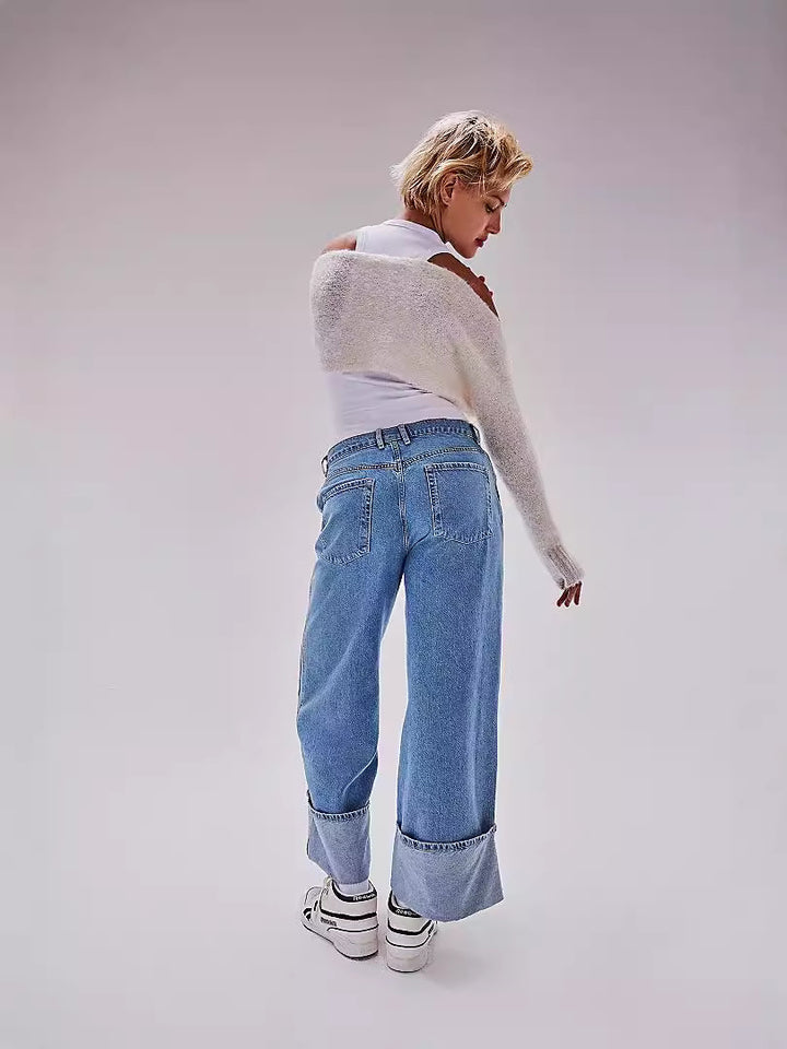 Dame Løst skåret jeans med moderne kant og afslappet pasform Stilla