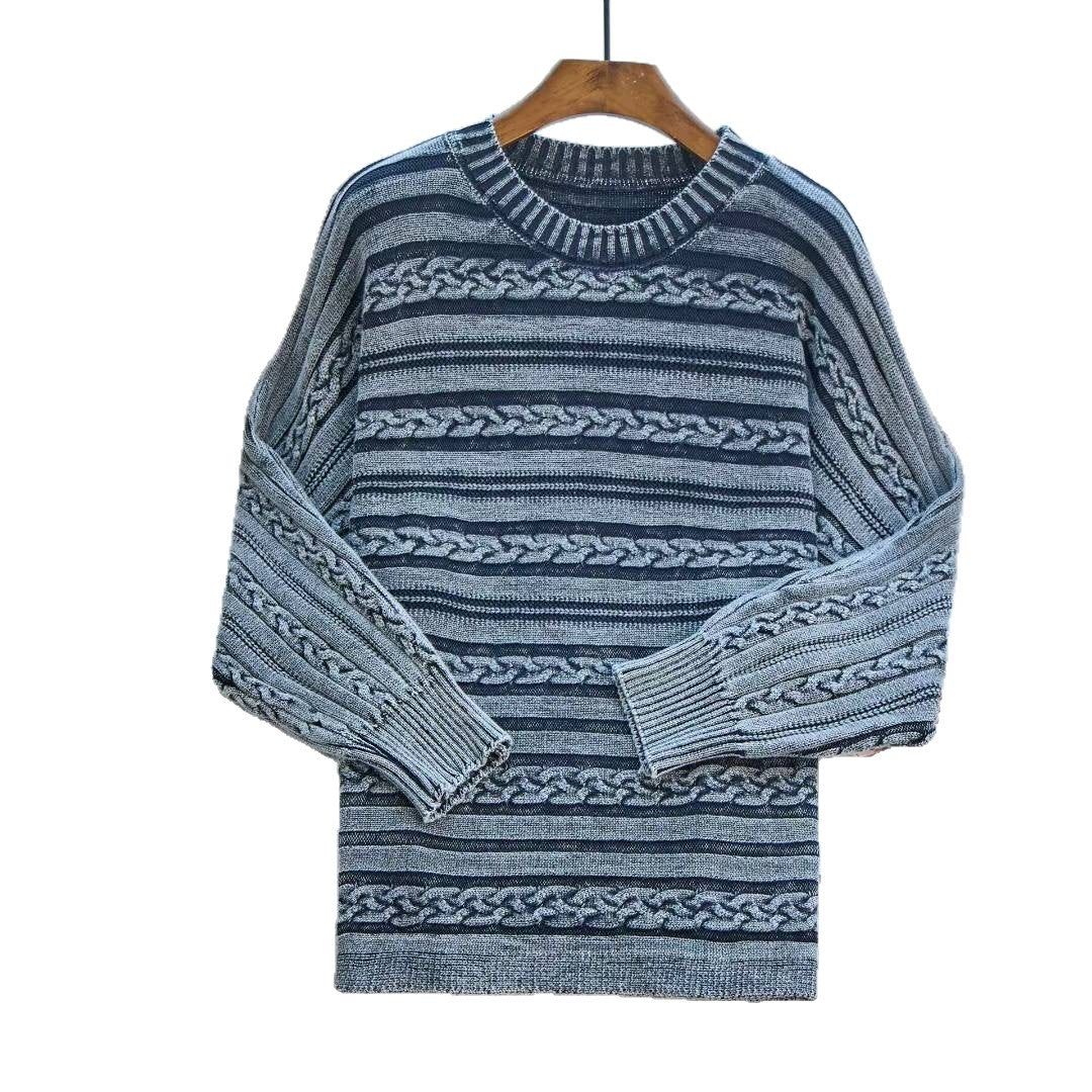 Damens strikket sweater med struktureret kabeldesign og moderne snit Stilla