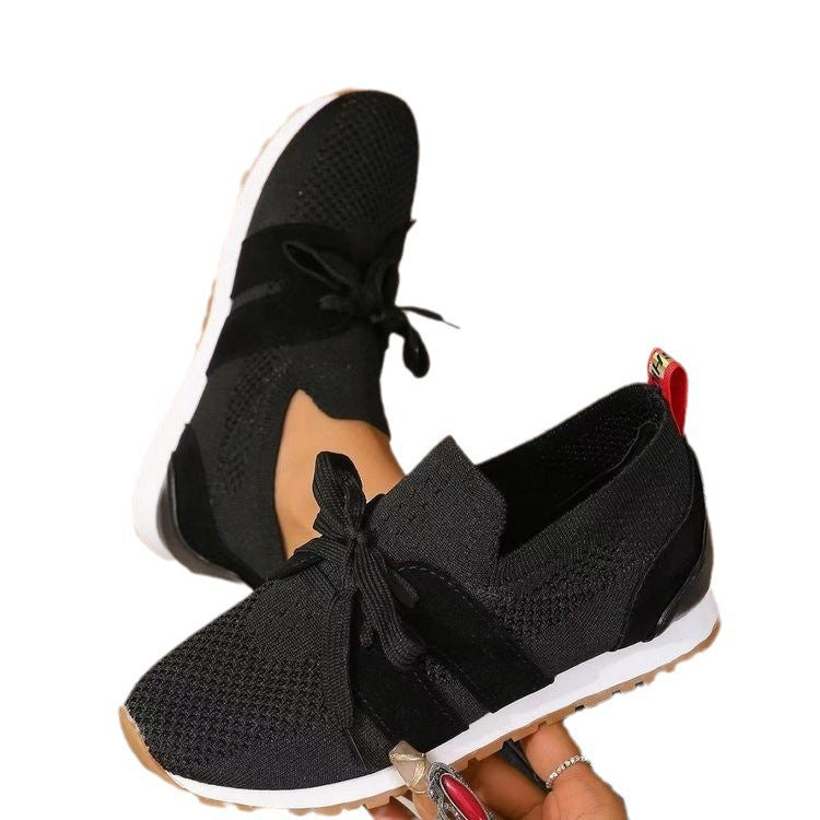 Dame Åndbar Sport-Sneaker med elastisk Overdel og skridsikker Såle Stilla