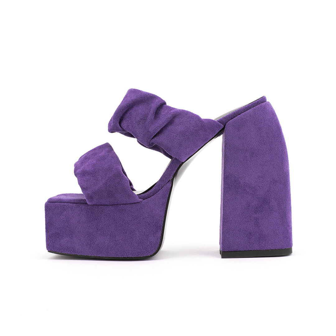 Femme Dekorative High-Platform Sandaler med Knude Remme Stilla