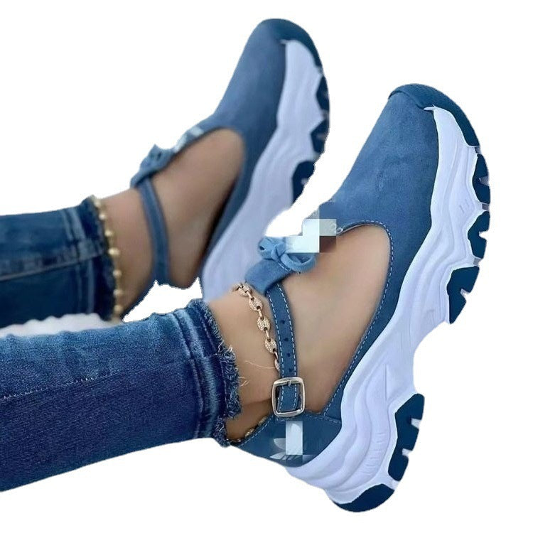 Dame Sporty Sneakers med justerbar rem og dæmpningsteknologi Stilla
