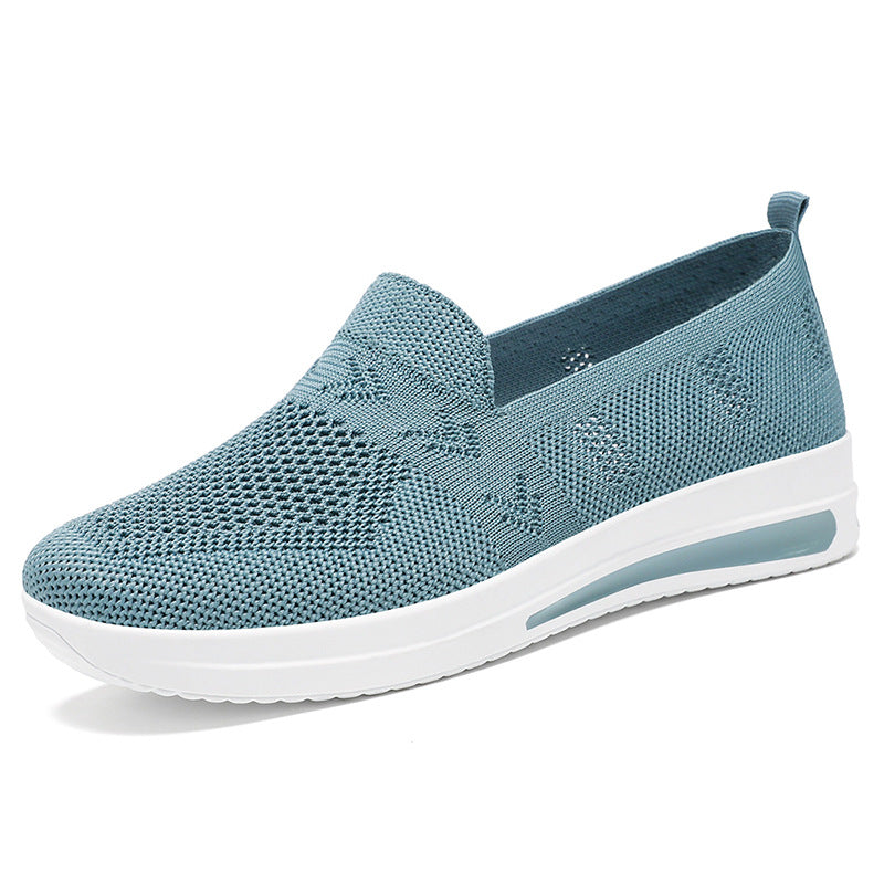 Dame Åndbar Komfort-Sneaker med fleksibelt Slip-On Design Stilla