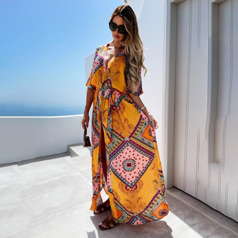 Kvinder Bohemian Inspireret Maxi Kaftan Kjole Stilla
