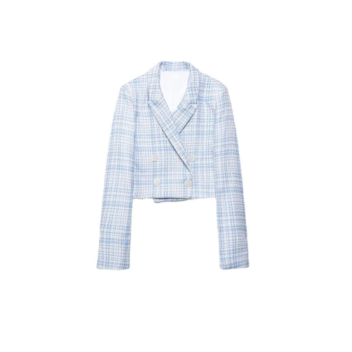 Stilla | Chic Tekstureret Casual Blazer Shorts Sæt