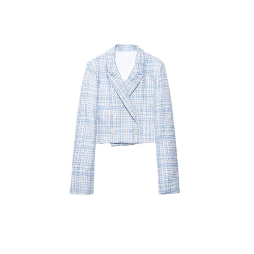 Stilla | Chic Tekstureret Casual Blazer Shorts Sæt