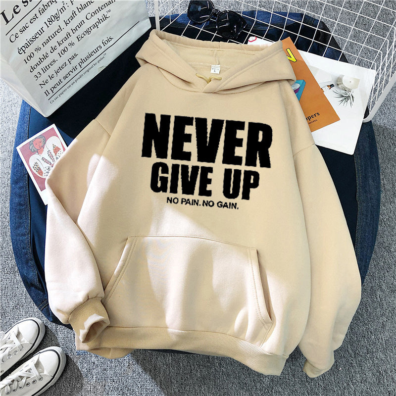 Kvindernes hoodie med motiverende skrifttype Skovae 1772613019