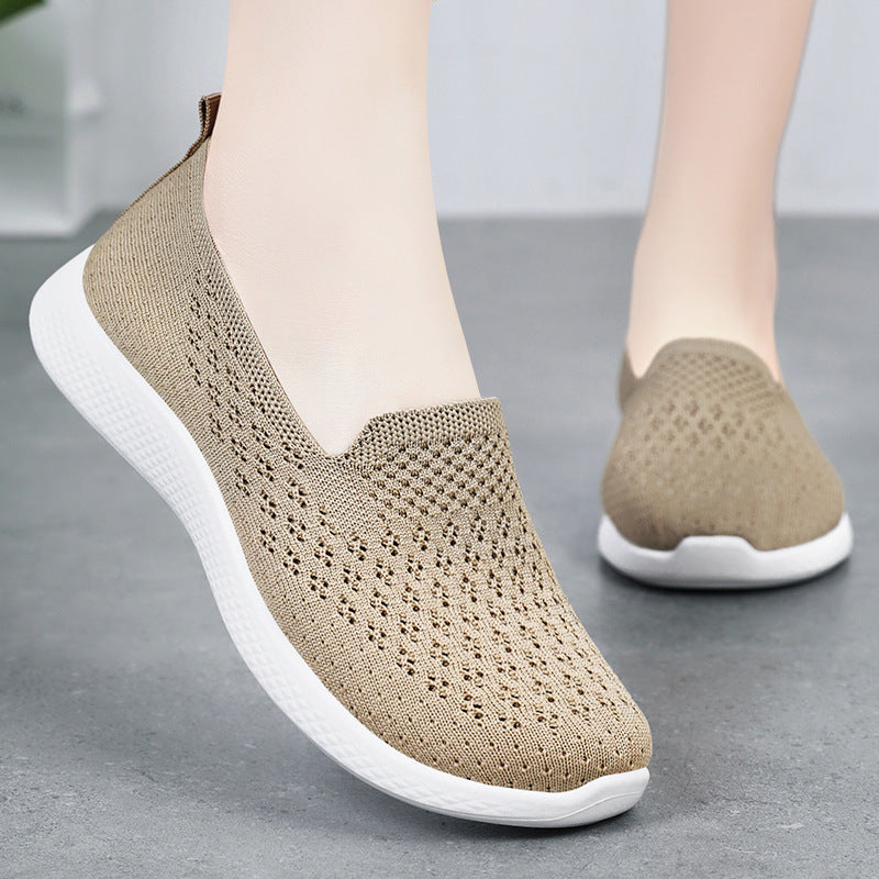 Femme Letvægts Åndbar Slip-On Strik Sneakers Stilla