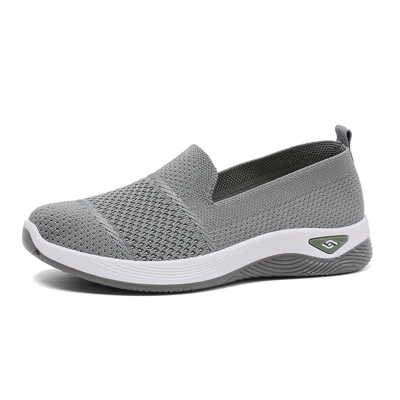 Dame Åndbare Slip-On Fritidssko med elastisk Strikkestruktur Stilla