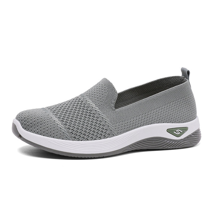 Dame Åndbare Slip-On Fritidssko med elastisk Strikkestruktur Stilla