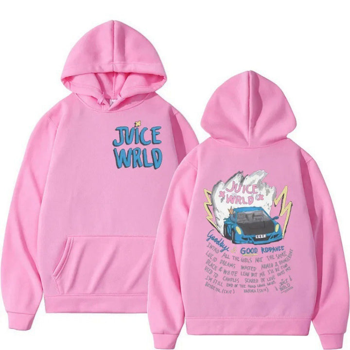 Kvinders hoodie med livligt graffiti-design og behagelig pasform Skovae