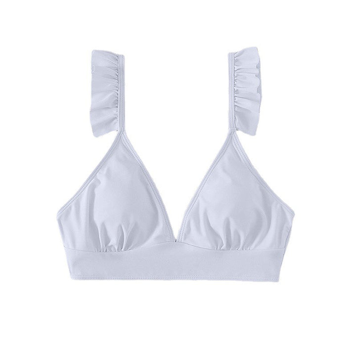 Dame Triangel-Bikini-Top med Ruffle-detaljer Skovae