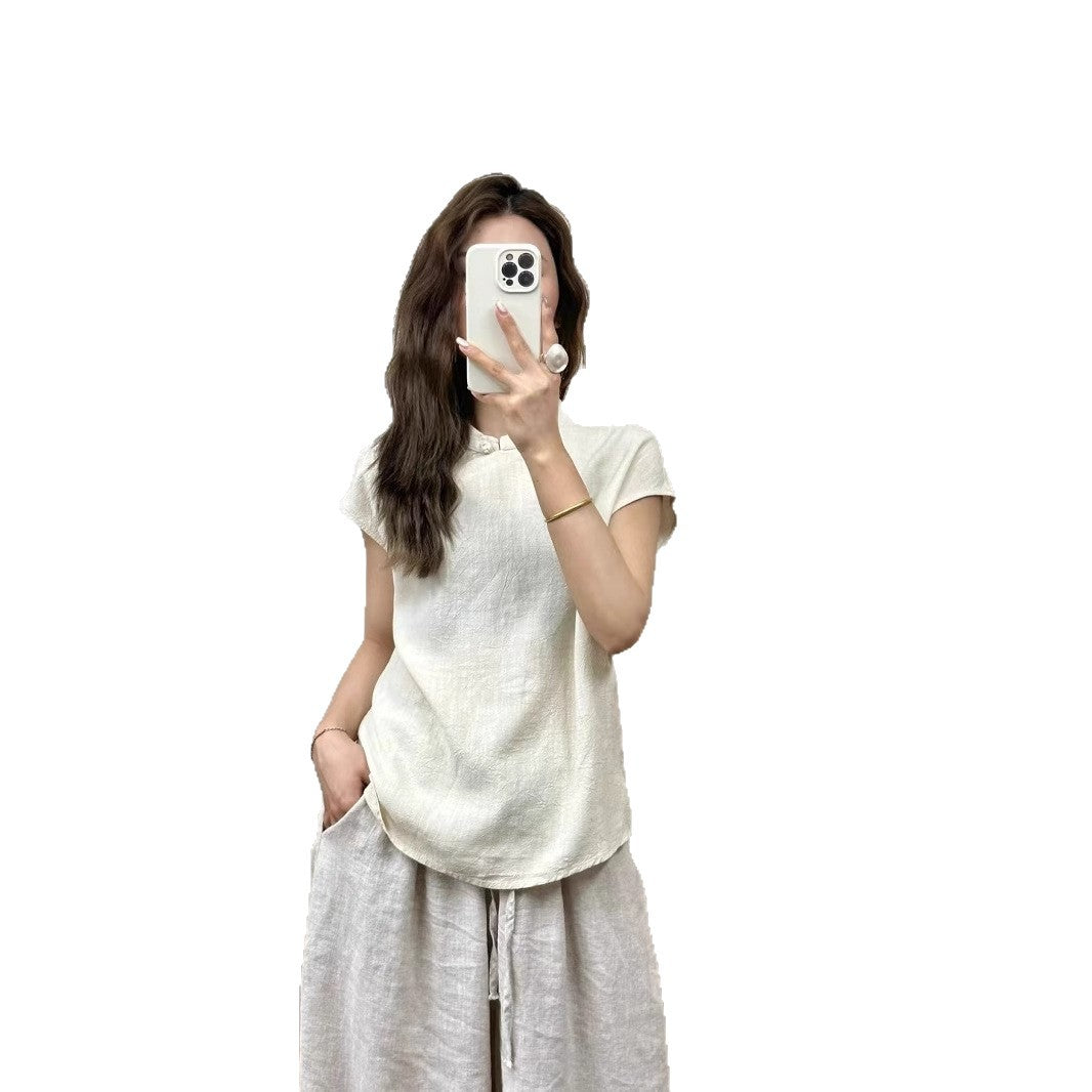 Dame Casual Mandarin Krave Overdel Stilla