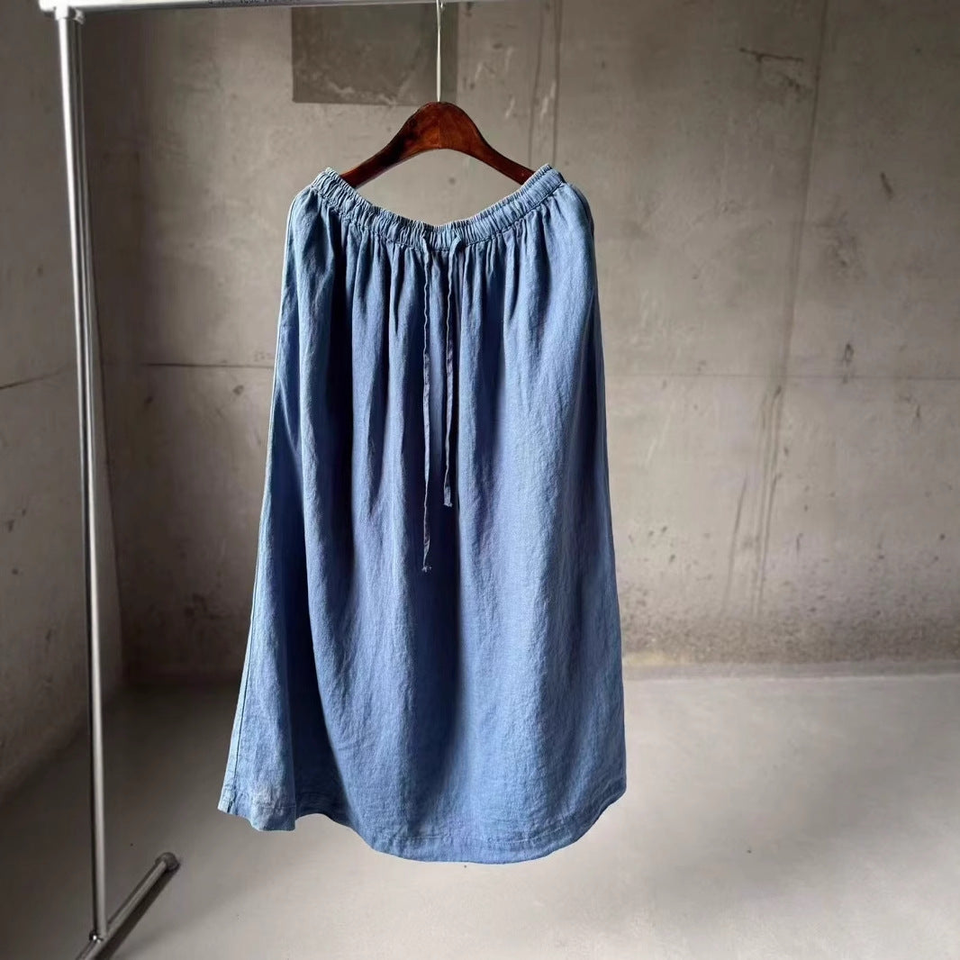 Femme let linned maxikjole Stilla