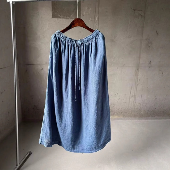 Femme let linned maxikjole Stilla