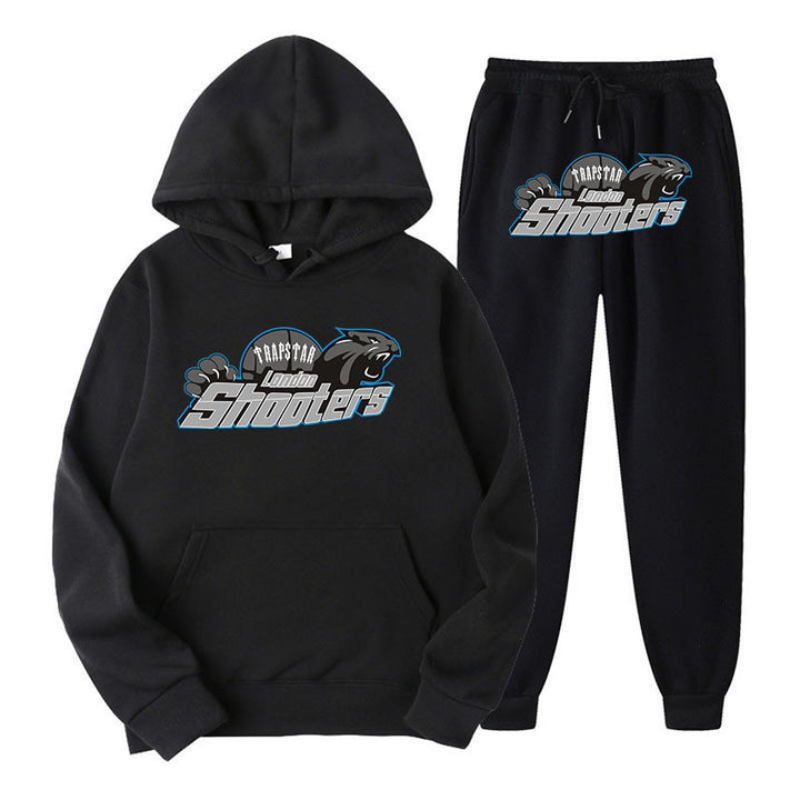 Dame's fritids hoodie og joggersæt med urban sportsdesign Skovae