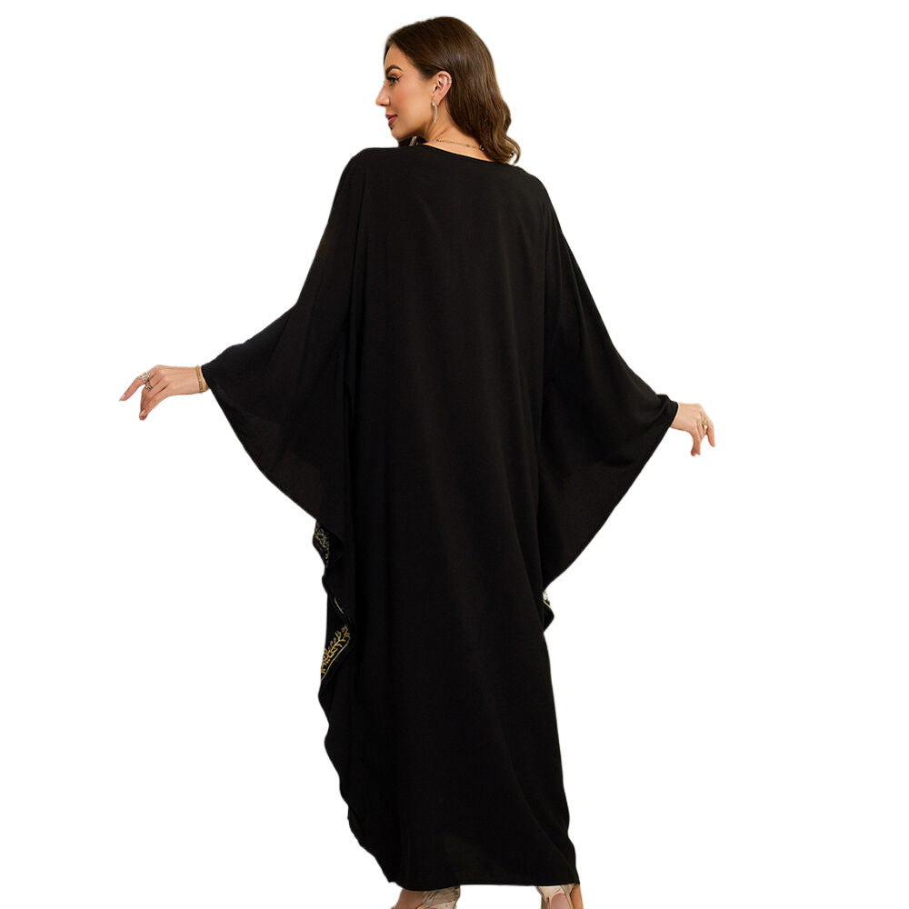 Dame Kaftan med kunstneriske broderier Stilla