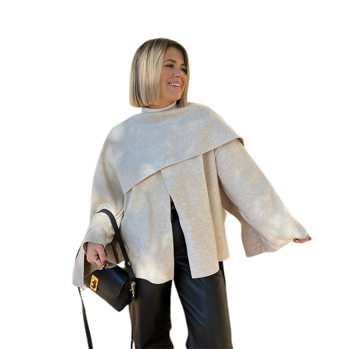 Dame Løs Oversized Strikjakke Stilla