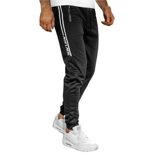 Herre stilfulde joggebukser med praktiske lynlåslommer og elastisk talje Stilla