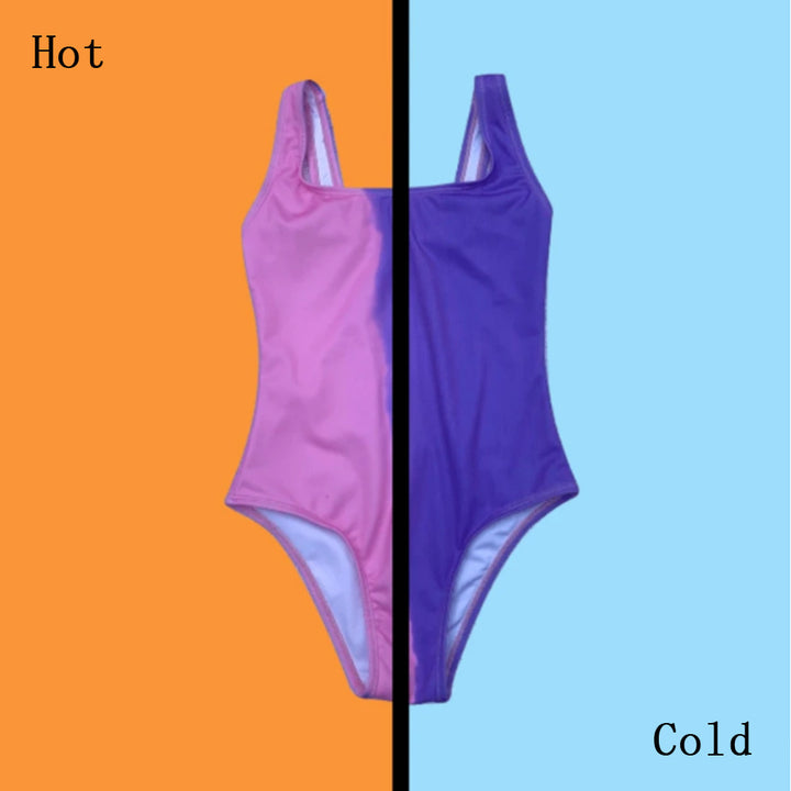 Dame onepiece badeanzug med innovativt temperaturvekslingsdesign og rygfri snit Stilla