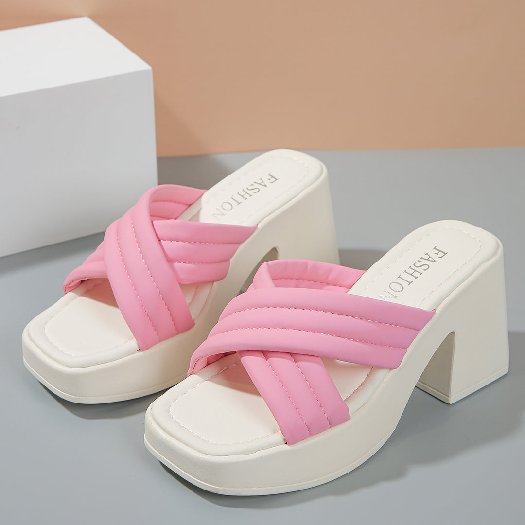 Dame Plateau-Sandaler i moderne design Stilla