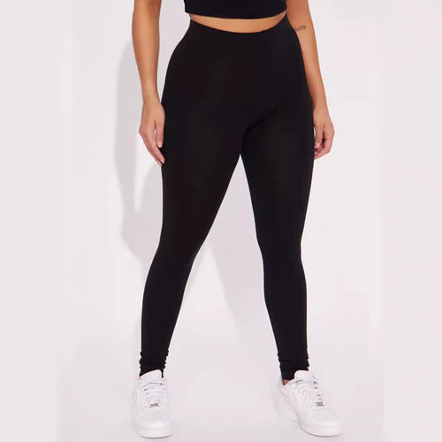 Dame leggings med høj talje og figursyet snit Skovae