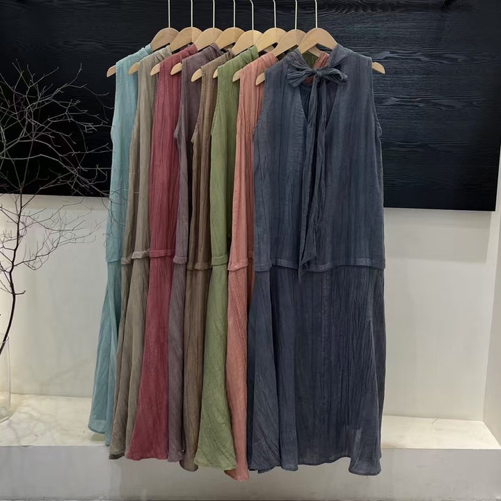 Femme Chic Lagdelt Maxi Kjole Stilla