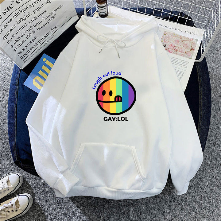 Kvinder hoodie med farverig grafisk print Skovae