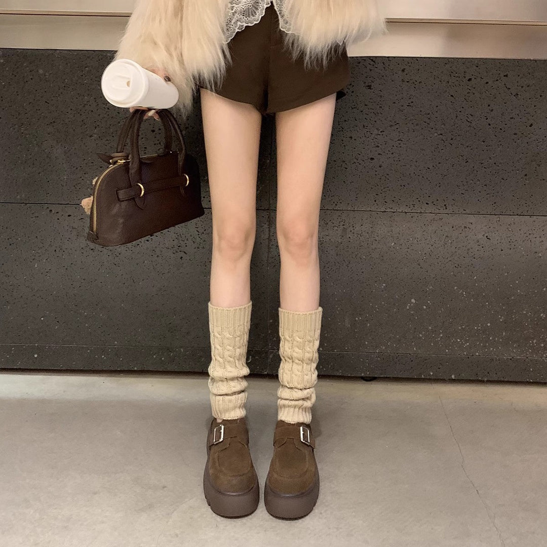 Femme Chunky Platform Sandaler med dekorativ spænde Stilla