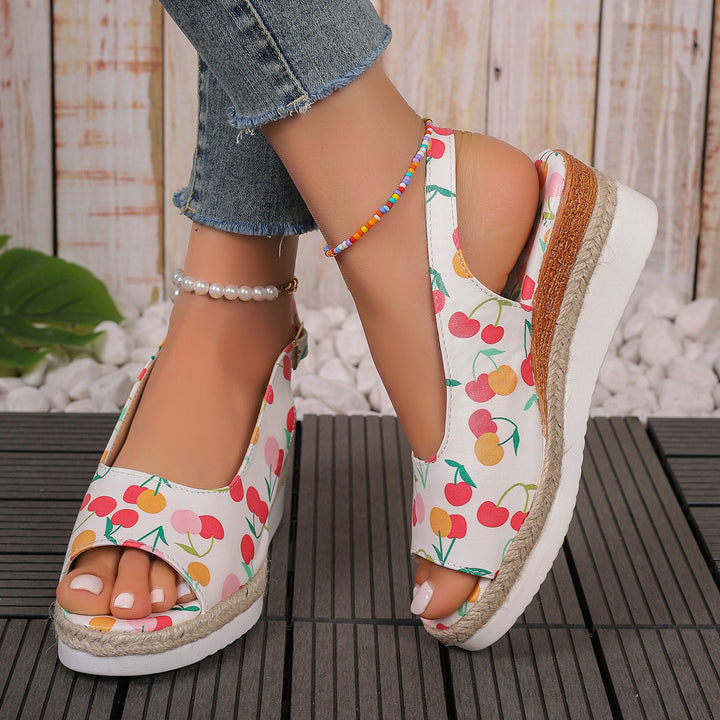 Dame Clogs med frugtagtig design og fleksibel fodseng Stilla