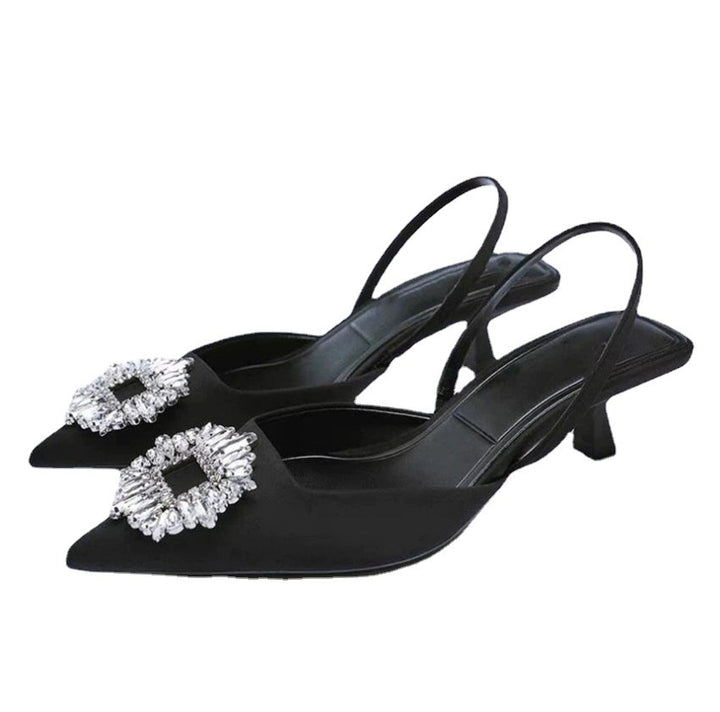 Dame Slingback-pumps med funklerende smykkedetalje og elegant design Stilla