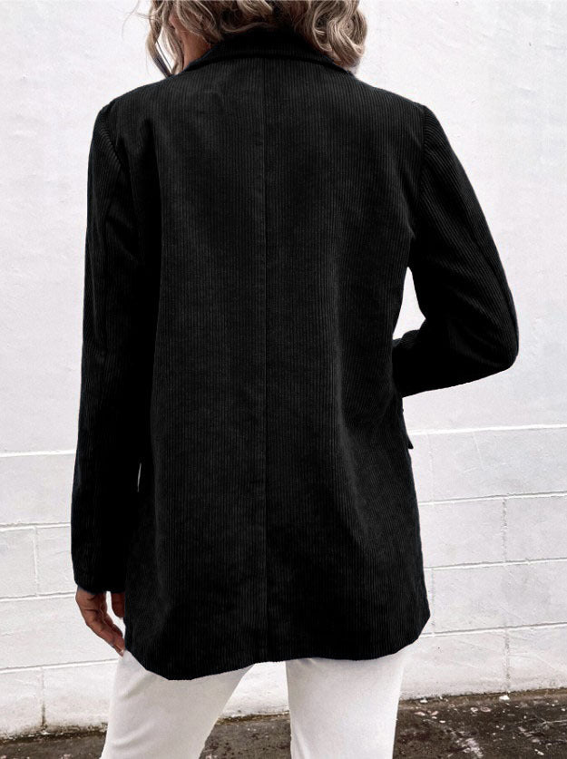 Stilla | Reverskrave Dobbeltknappet Langærmet Blazer