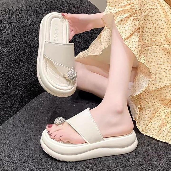 Dame sandaler med smart knude-design og glitrende smykkeunivers Stilla