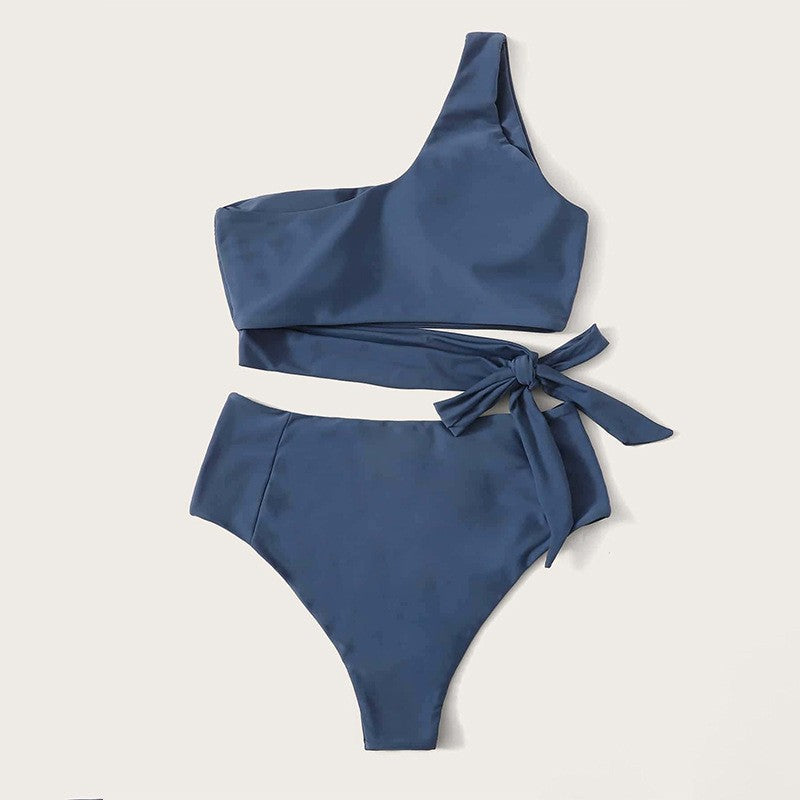 Dame Ensidig Bikini med trendy Varektion-Design Skovae