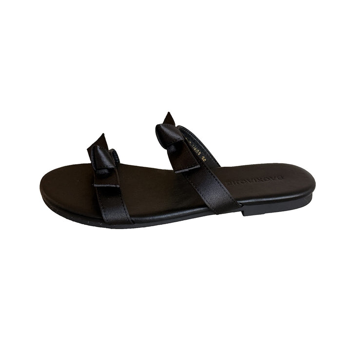 Femme Elegante Knotede Slide Sandaler Stilla
