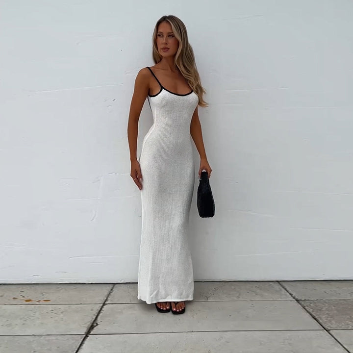 Kvinder Elegant Rib Maxi Kjole Stilla