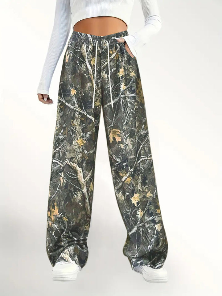 Dame Camouflage Fritidsbukser Stilla