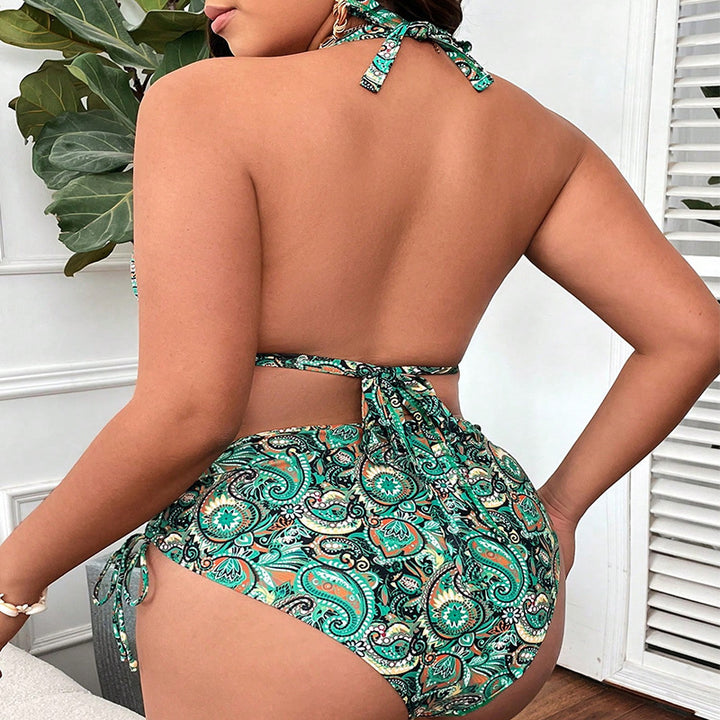 Damehøjskåret bikini med vintage-design Skovae