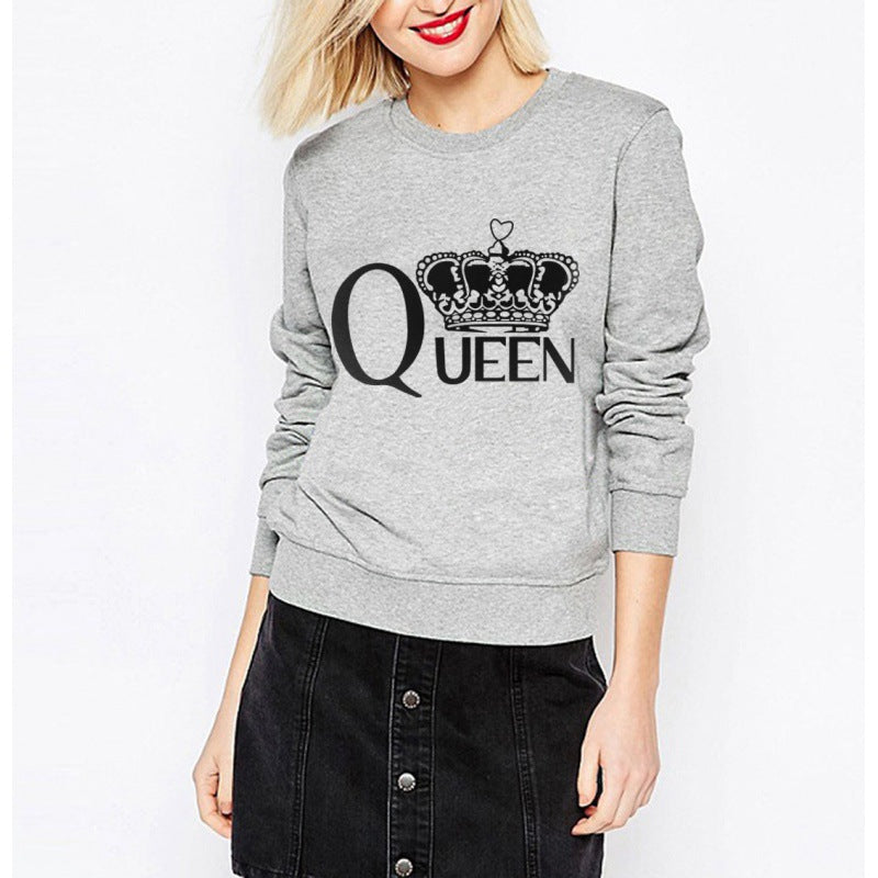 Kvinders sweatshirt med kongelig print Stilla