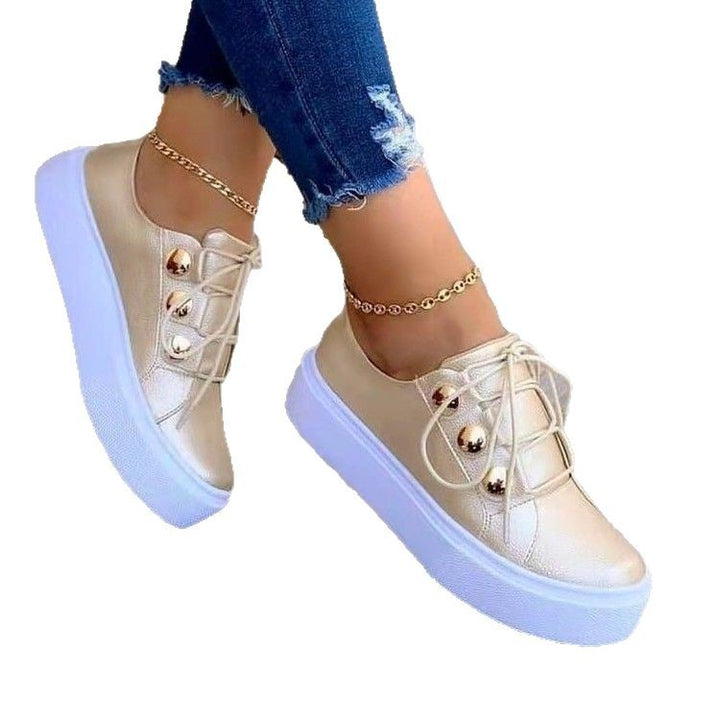 Dame fashion sneakers med højt plateau Stilla
