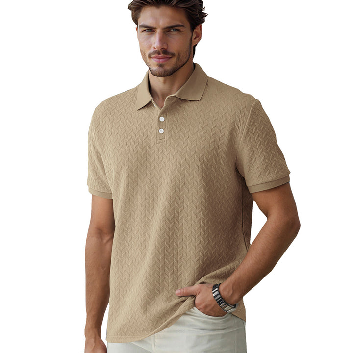 Herre polo skjorte med struktureret design og høj kvalitet krave Stilla