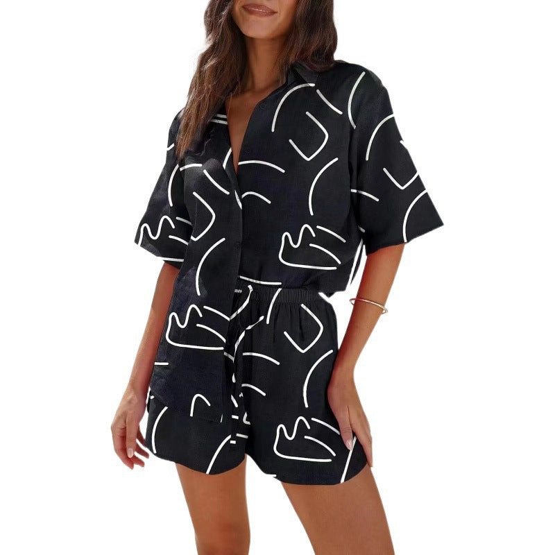Damer Casual Knop-Up Overall Sæt Stilla
