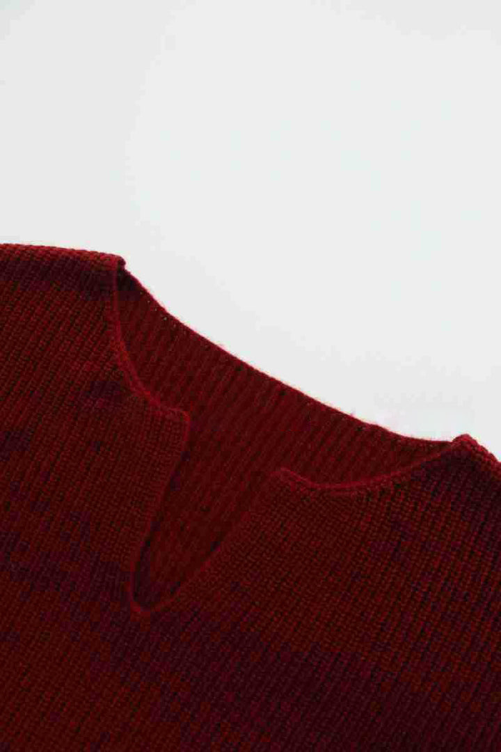Kvinders afslappede strik top med V-hals Stilla