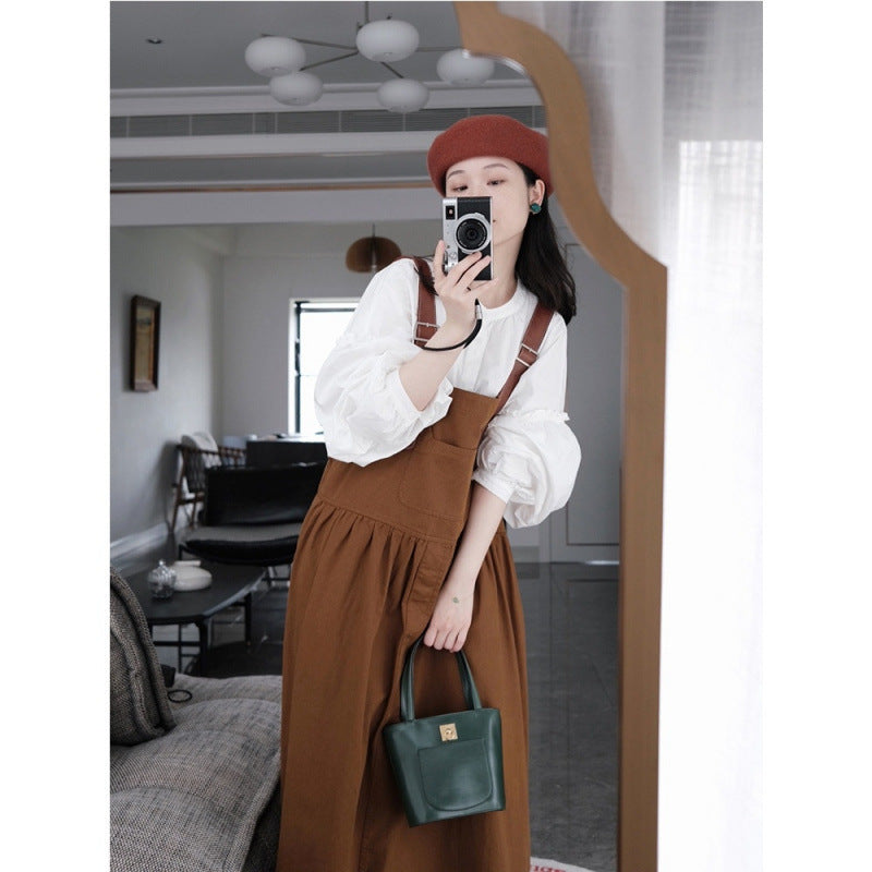 Femme Justerbare Strop Maxi Kjole Stilla