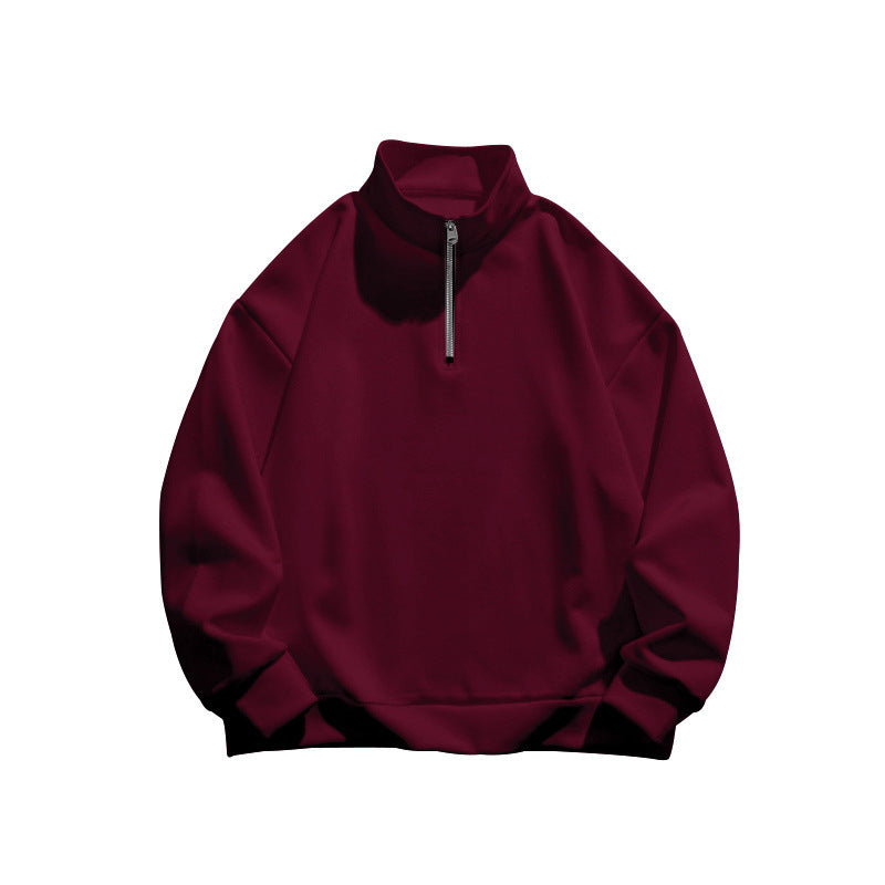 Herrer højfrekvent Sweatshirt Jakke med ståkrave og lynlås Stilla