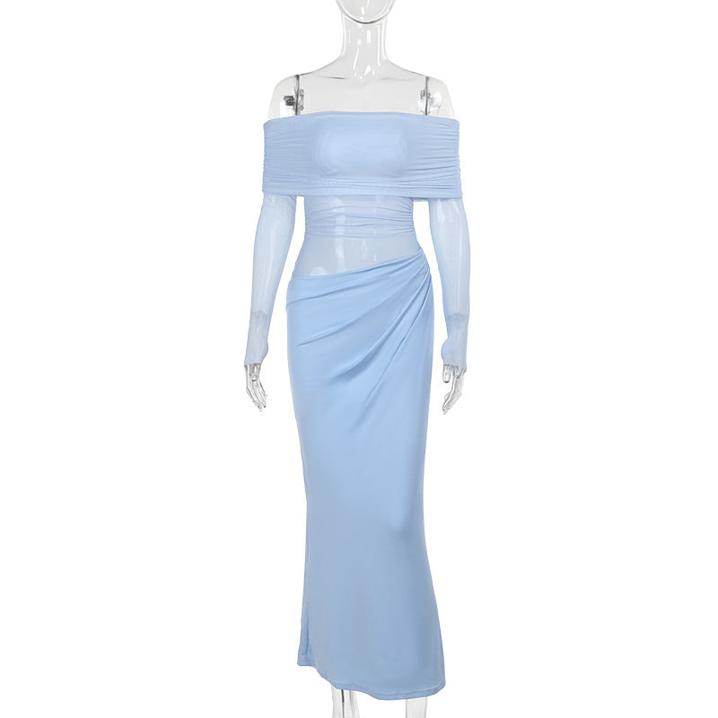 Damer Off-Shoulder Vikkjole med Ruffles-detaljer Skovae