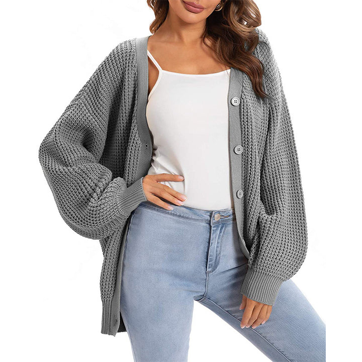 Dame hyggelig strikjakke med oversized pasform Stilla