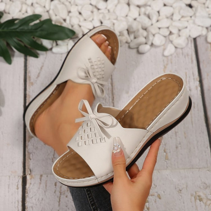 Dame mode Riemchen-sandaler med flettet design og komfortabel fodseng Stilla