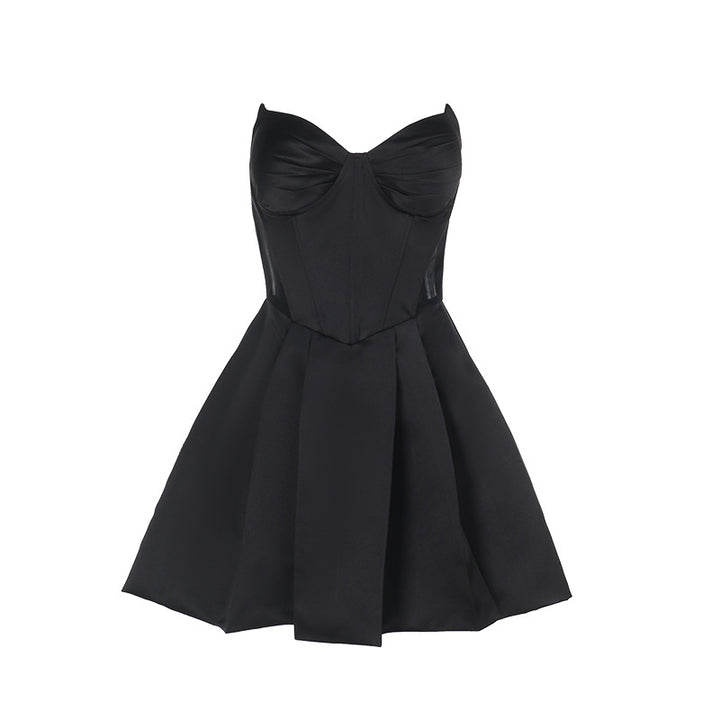 Damer Elegant Korsetstil Mini Kjole Stilla